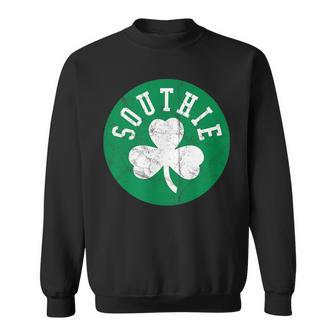 Retro Look Southie Irish St Patrick's Day Distressed Sweatshirt - Monsterry DE