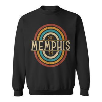 Retro Memphis Area Code 901 Residents State Tennessee Sweatshirt - Monsterry AU