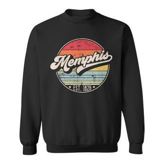 Retro Memphis Tn Home City 70S Style Sunset Sweatshirt - Monsterry