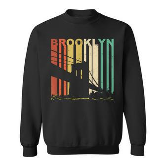 Retro New York Brooklyn Bridge Vintage City Skyline Nyc Ny Sweatshirt - Monsterry AU