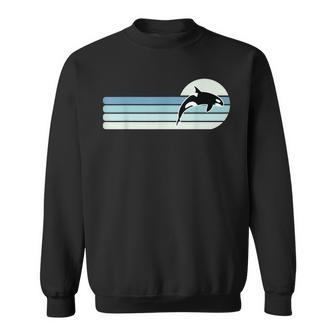 Retro Orca Whale Sweatshirt - Seseable