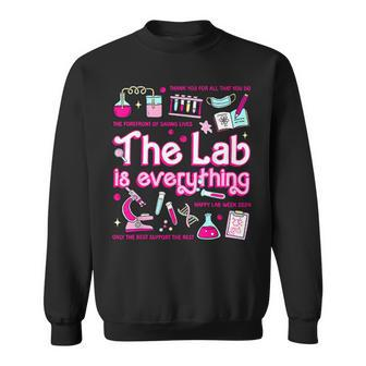 Retro Pink The Lab Is Everything Happy Lab Week 2024 Sweatshirt | Mazezy