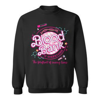 Retro Pink Lab Week 2024 Blood Bank Laboratory Lab Tech Sweatshirt | Mazezy