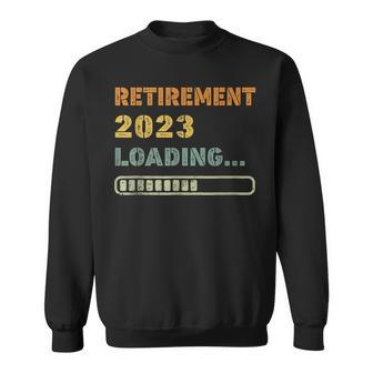Retro Retirement 2023 Loading Retired Countdown Retiring Sweatshirt - Monsterry