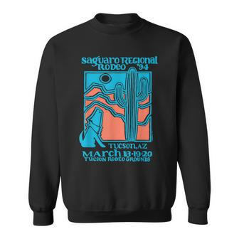 Retro Rodeo Saguaro Tucson Arizona Vintage Sweatshirt - Monsterry UK