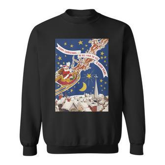 Retro Santa Claus Twas The Night Before Christmas Sweatshirt - Monsterry AU