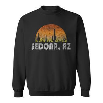 Retro Sedona Arizona Desert Sunset Vintage Sweatshirt - Monsterry