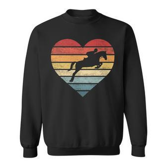 Retro Sunset Horse Lover Rider Equestrian Horseman Sweatshirt | Mazezy CA