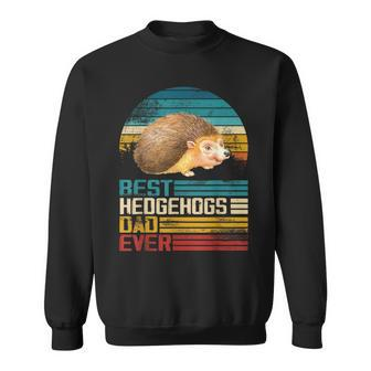Retro Vintage Best Hedgehogs Dad Ever Sweatshirt - Monsterry