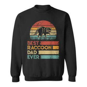Retro Vintage Best Raccoon Dad Ever Animals Lover Sweatshirt - Monsterry