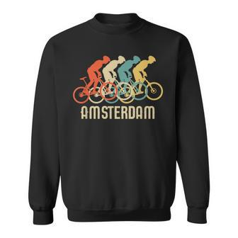 Retro Vintage Bike Amsterdam T Sweatshirt - Monsterry