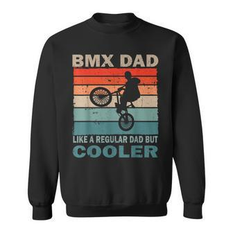 Retro Vintage Bike Cycling Dad Bmx Player & Fan Father's Day Sweatshirt - Monsterry