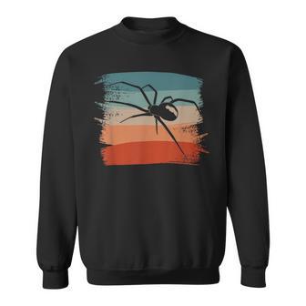 Retro Vintage Black Widow Spider Spiders Sweatshirt - Monsterry CA