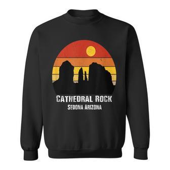 Retro Vintage Cathedral Rock Sedona Skyline Arizona Sweatshirt - Monsterry