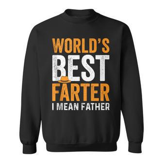 Retro Worlds Best Farter I Mean Father Dad Fathers Day Sweatshirt - Thegiftio UK
