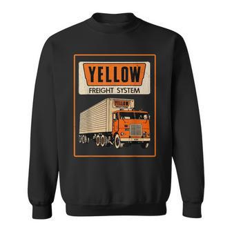 Retro Yellow Freight 1980S Vintage Trucking For Trucker 80S Sweatshirt - Monsterry DE