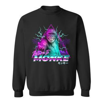 Return To Monke Become Ungovernable Vaporwave Streetwear Sweatshirt - Monsterry UK