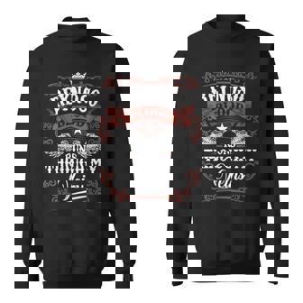Reynoso Blood Runs Through My Veins Vintage Family Name Sweatshirt - Seseable