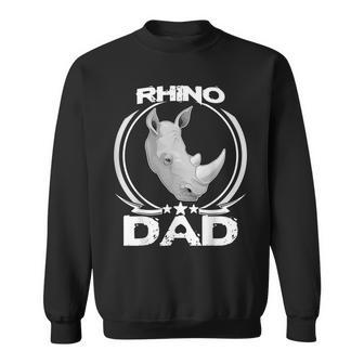Rhino Dad For Animal Lovers Father's Day Men Sweatshirt - Monsterry AU
