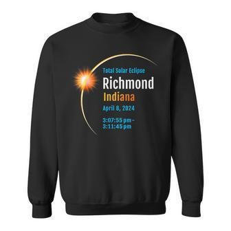 Richmond Indiana In Total Solar Eclipse 2024 1 Sweatshirt - Monsterry CA