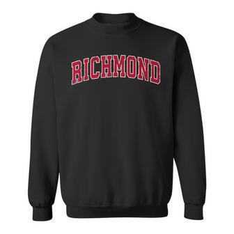 Richmond Virginia Va Vintage Sports Red Sweatshirt - Monsterry
