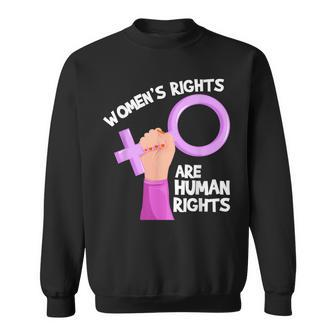 Rights Are Human Rights Feminist Cool Women Sweatshirt - Monsterry UK