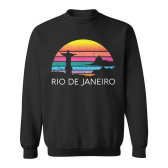 Rio De Janeiro Brazil Beach Surf Ocean Brazilian Island Bay Sweatshirt - Monsterry