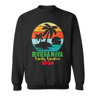 Riviera Maya Beach Family Vacation 2024 Reunion Trip Retro Sweatshirt - Thegiftio UK