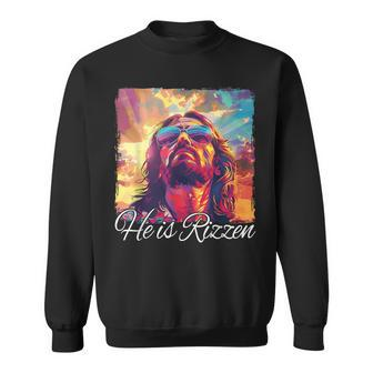 He Is Rizzen Jesus Sweatshirt | Mazezy
