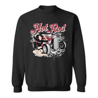 Rockabilly Hotrod 1950S Pinup Clothes Classic Cars Sweatshirt - Monsterry AU