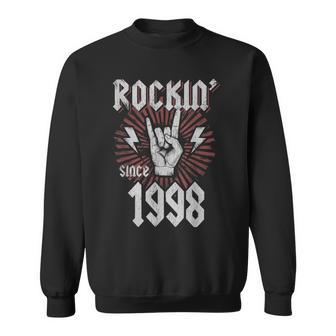 Rockin Since 1998 23 Year Old Rocker 23Rd Birthday Sweatshirt - Monsterry UK