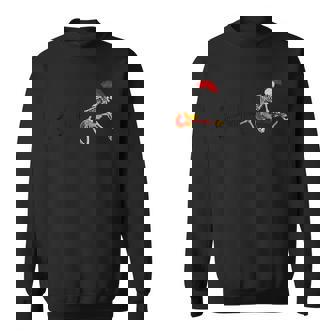 Rock`N Roll Skeleton With Guitar For Rock & Roll Lovers Sweatshirt - Thegiftio