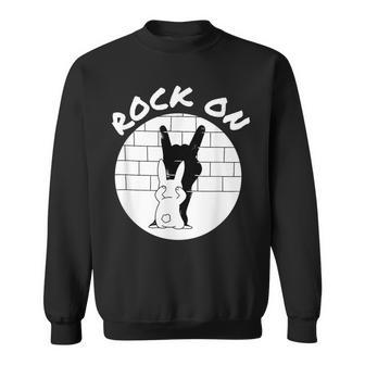 Rock'n'roll Hand Rabbit Sweatshirt - Geschenkecke