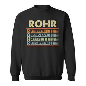 Rohr Family Name Rohr Last Name Team Sweatshirt - Seseable