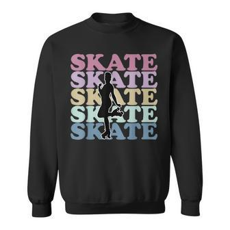 Roller Skating Retro Vintage Skating For Skaters Sweatshirt - Monsterry