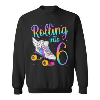 Rolling Into 6 Years Lets Roll I'm Turning 6 Roller Skates Sweatshirt - Monsterry AU