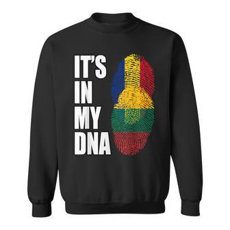 Romanian And Lithuanian Vintage Heritage Dna Flag Sweatshirt - Monsterry AU