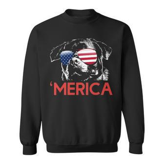 Rottweiler American Flag 4Th Of July Sweatshirt | Mazezy