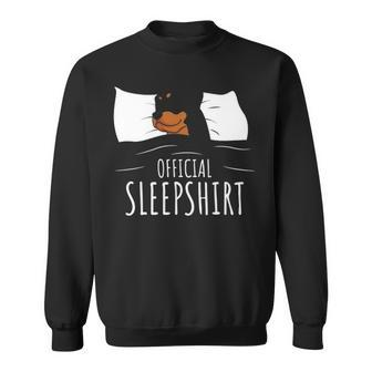 Rottweiler Dog Rottie Official Sleep T Sweatshirt | Mazezy