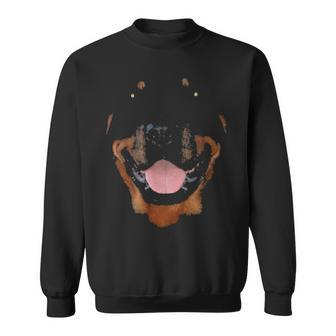 Rottweiler Face T Sweatshirt | Mazezy
