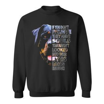 Rottweiler Soul I Love Rotties Dog Lover Sweatshirt | Mazezy