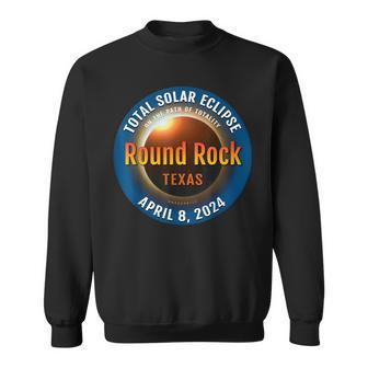 Round Rock Texas Tx Total Solar Eclipse 2024 3 Sweatshirt | Mazezy