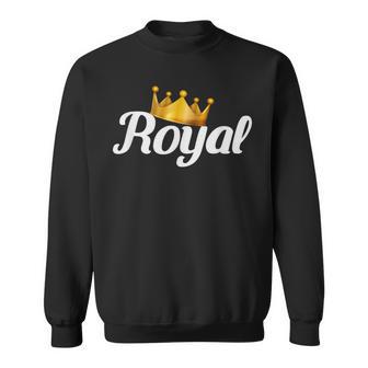 Royal Gold Crown Sweatshirt - Monsterry AU