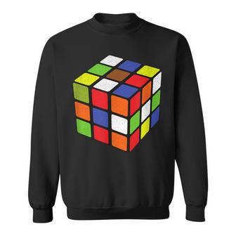 Rubiks Cube Cube Puzzle De Mathématiques Coloré 3 X 3 Sweater e - Cadeauxyz