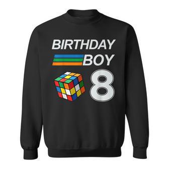 Rubixk Cube Speed Cubing Birthday Boy 8 Years Old Boys Kid Sweatshirt - Monsterry UK