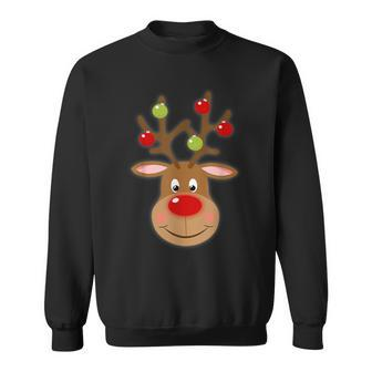 Rudolph Red Nose Reindeer Santa Christmas Sweatshirt - Monsterry CA