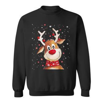 Rudolph Red Nose Santa Claus's Reindeer Sweatshirt | Mazezy UK