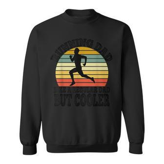 Running Dad Marathon Runner Father's Day Vintage Sweatshirt - Seseable