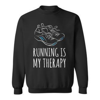 Running Is My Therapy Sweatshirt | Mazezy