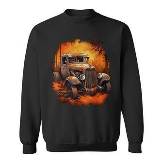 Rust Bucket Hot Rod Rat Rod Vintage Classic Car Men Sweatshirt - Monsterry DE